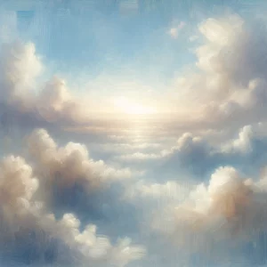 Cluttered thoughts are like passing clouds—notice them, but let them drift, knowing clarity is always within reach.